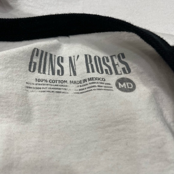 GUNS N’ Roses Baseball Quarter Sleeve Band Tee Size Medium - Picture 9 of 9